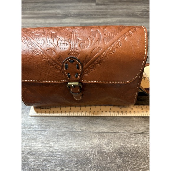 Patricia Nash Tooled Italian Leather Purse Crossbody Strap Color Florence - Picture 13 of 16